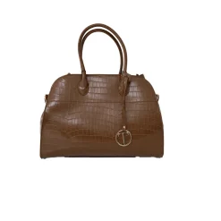 Shopping bag con stampa coccodrillo