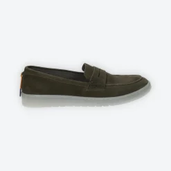 Slip on in tessuto scamosciato