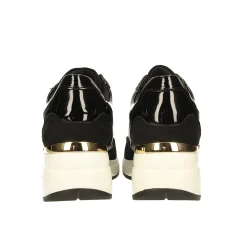 Sneakers con dettagli dorati e strass