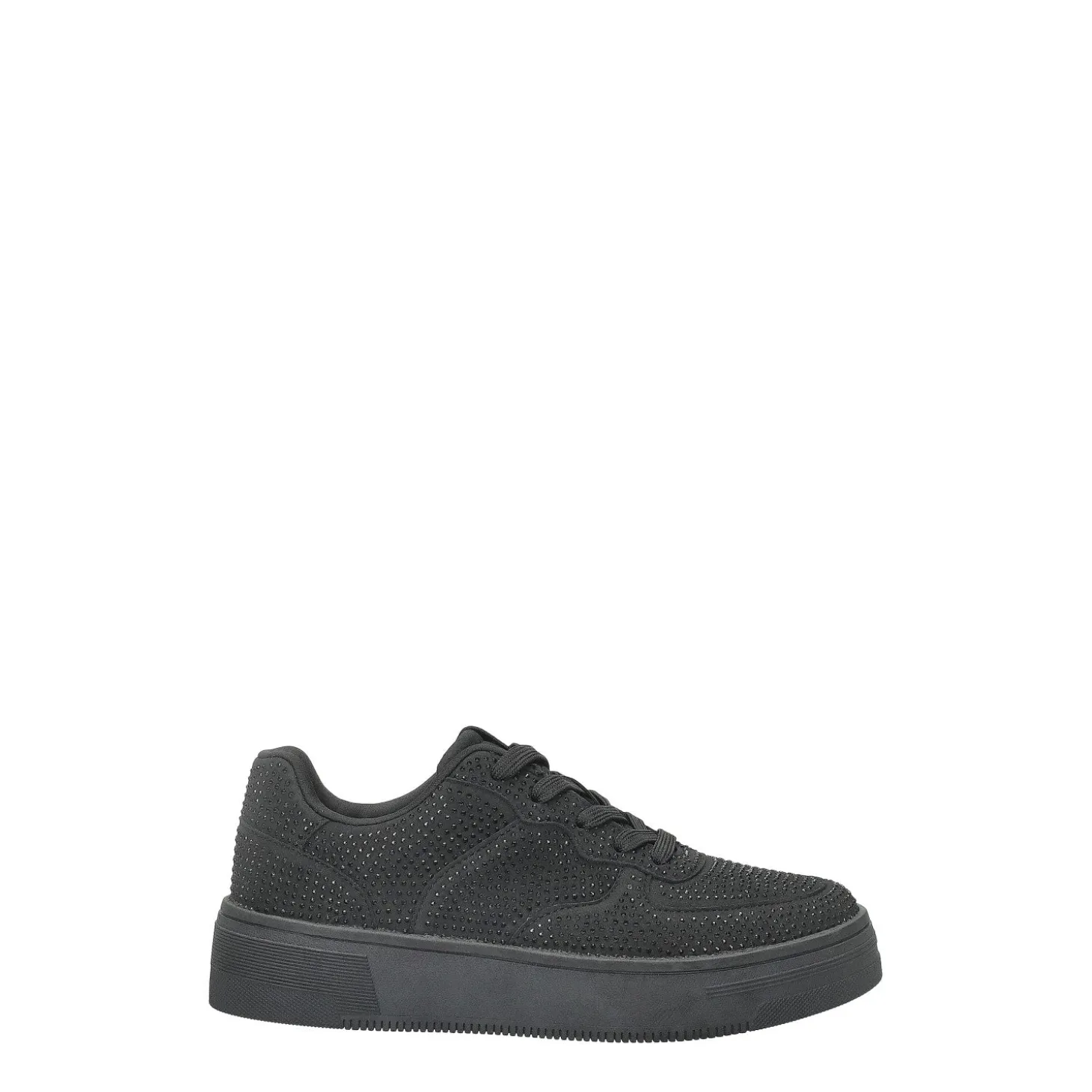 Sneakers con tomaia ricoperta interamente da glitter.