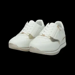 Sneakers con zip laterale.Tacco alto 3 cm