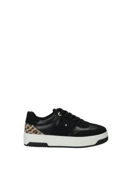 Sneakers donna black PU gomma – 1314409A