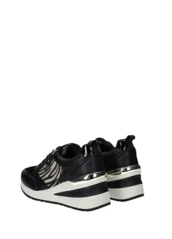 Sneakers donna black/white PU gomma – 1272103B