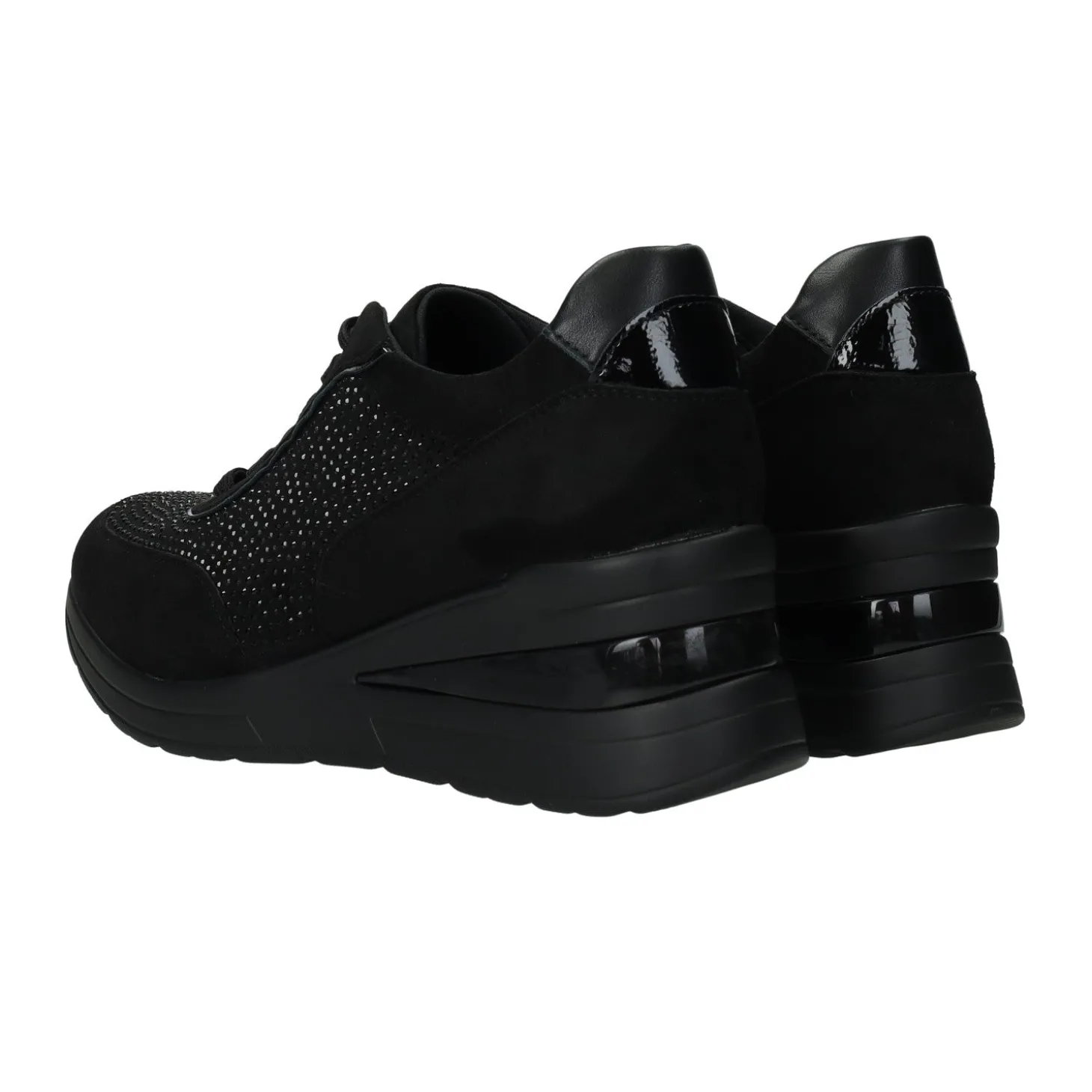 Sneakers in tessuto. Tacco alto 6 cm