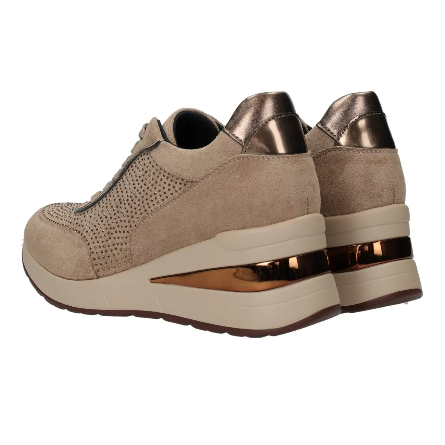 Sneakers in tessuto. Tacco alto 6 cm