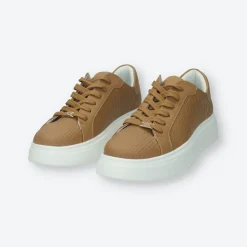 Sneakers platform con logo