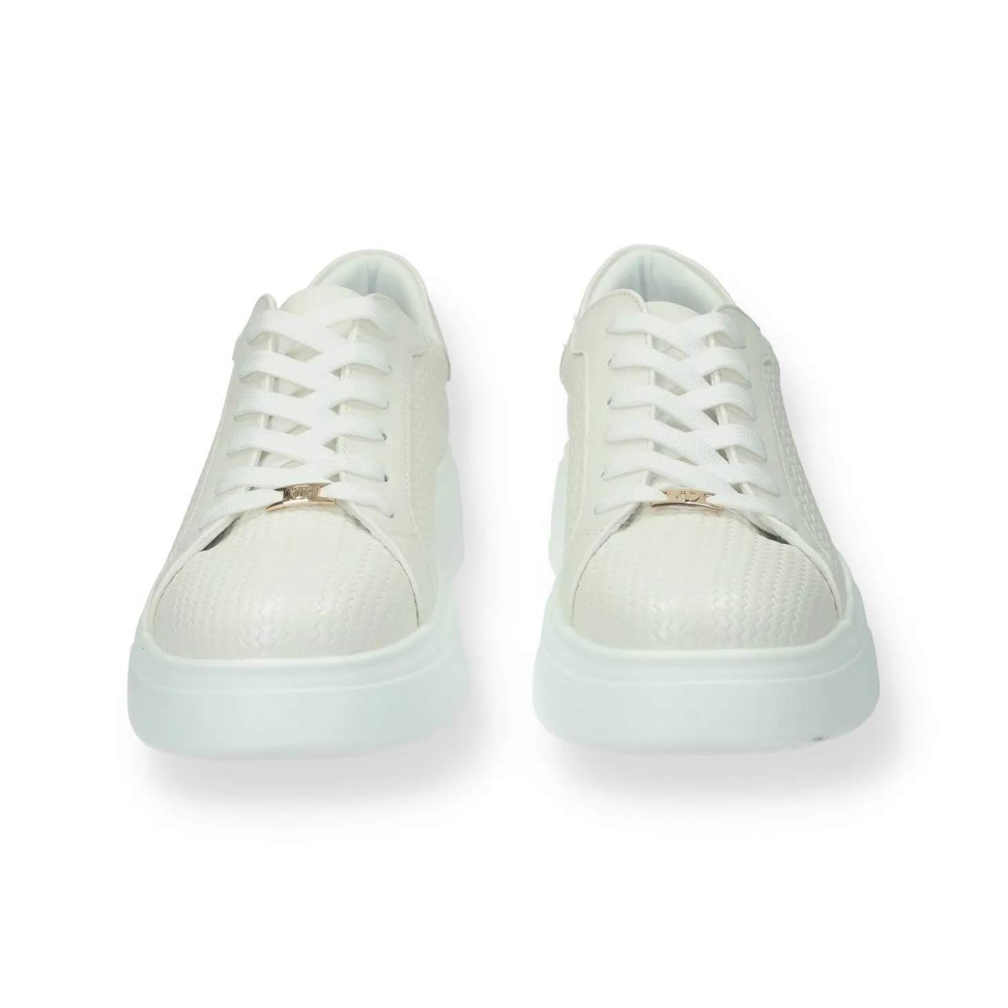 Sneakers platform con logo