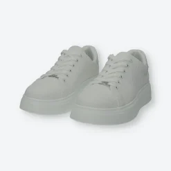 Sneakers platform con logo