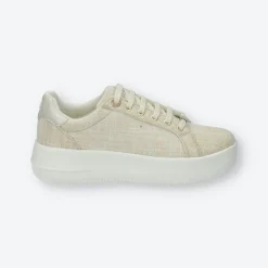 Sneakers platform con logo