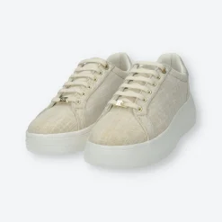 Sneakers platform con logo