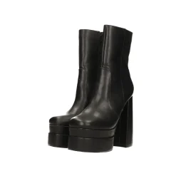 Stivaletti alla caviglia platform con doppio plateau e tacco a colonna alto