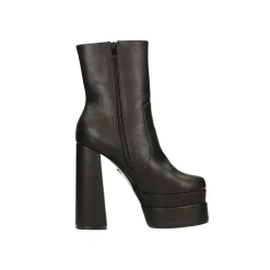 Stivaletti alla caviglia platform con doppio plateau e tacco a colonna alto
