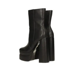 Stivaletti alla caviglia platform con doppio plateau e tacco a colonna alto