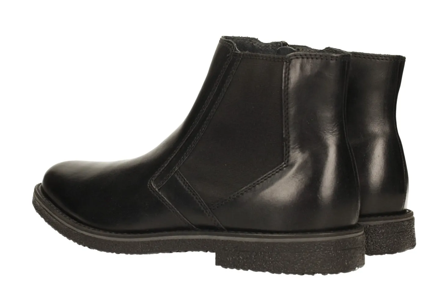 Stivaletti Chelsea grigi in vera pelle.