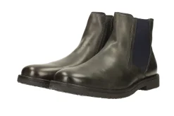 Stivaletti Chelsea grigi in vera pelle.