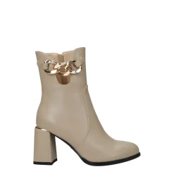 Stivaletti con catena.Tacco alto 8cm