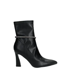 Stivaletti con cordino in strass.Tacco alto 9cm