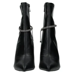 Stivaletti con cordino in strass.Tacco alto 9cm