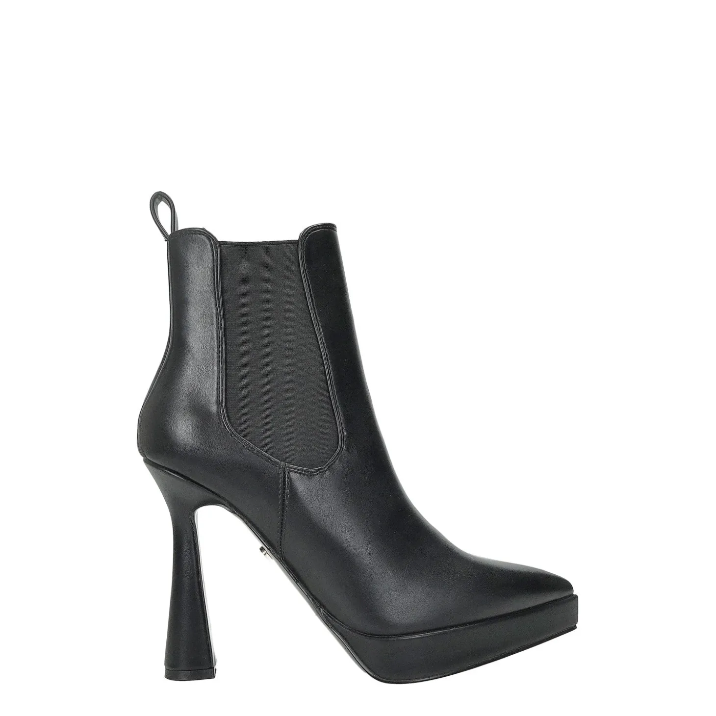 Stivaletti con dettagli stretch.Tacco alto 12cm