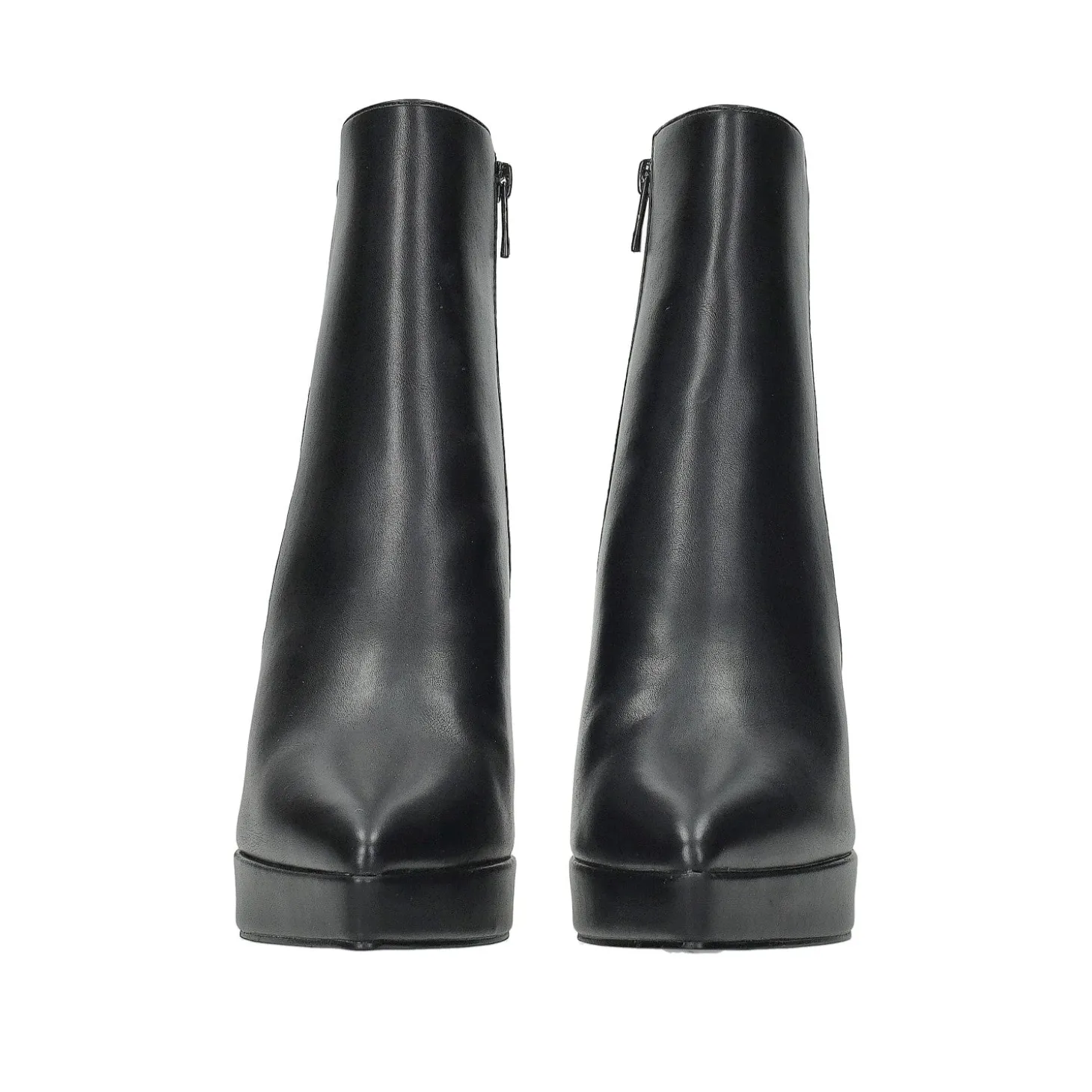 Stivaletti con dettagli stretch.Tacco alto 12cm