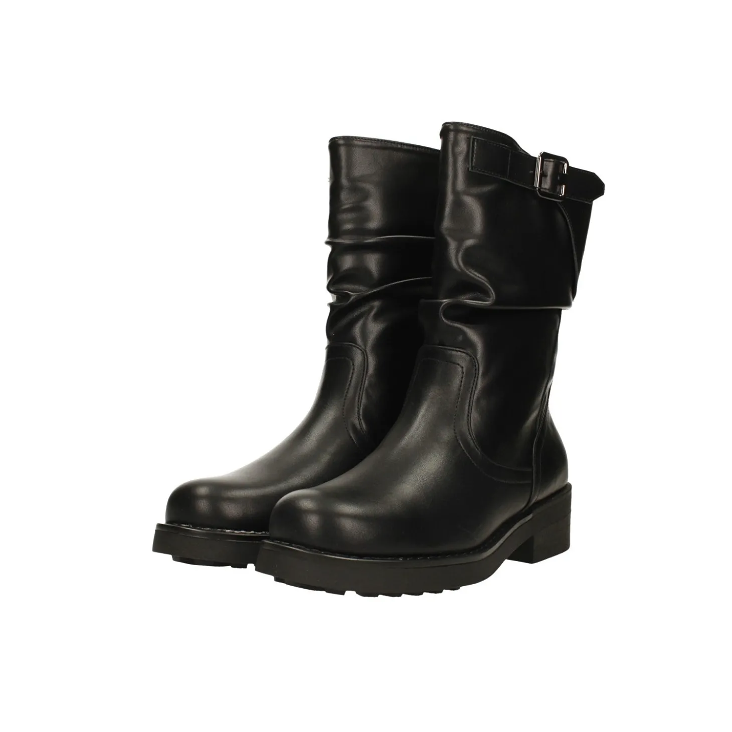 Stivaletti con fibbia. Tacco alto 4cm