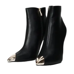 Stivaletti con inserto sulla punta. Tacco alto 10 cm