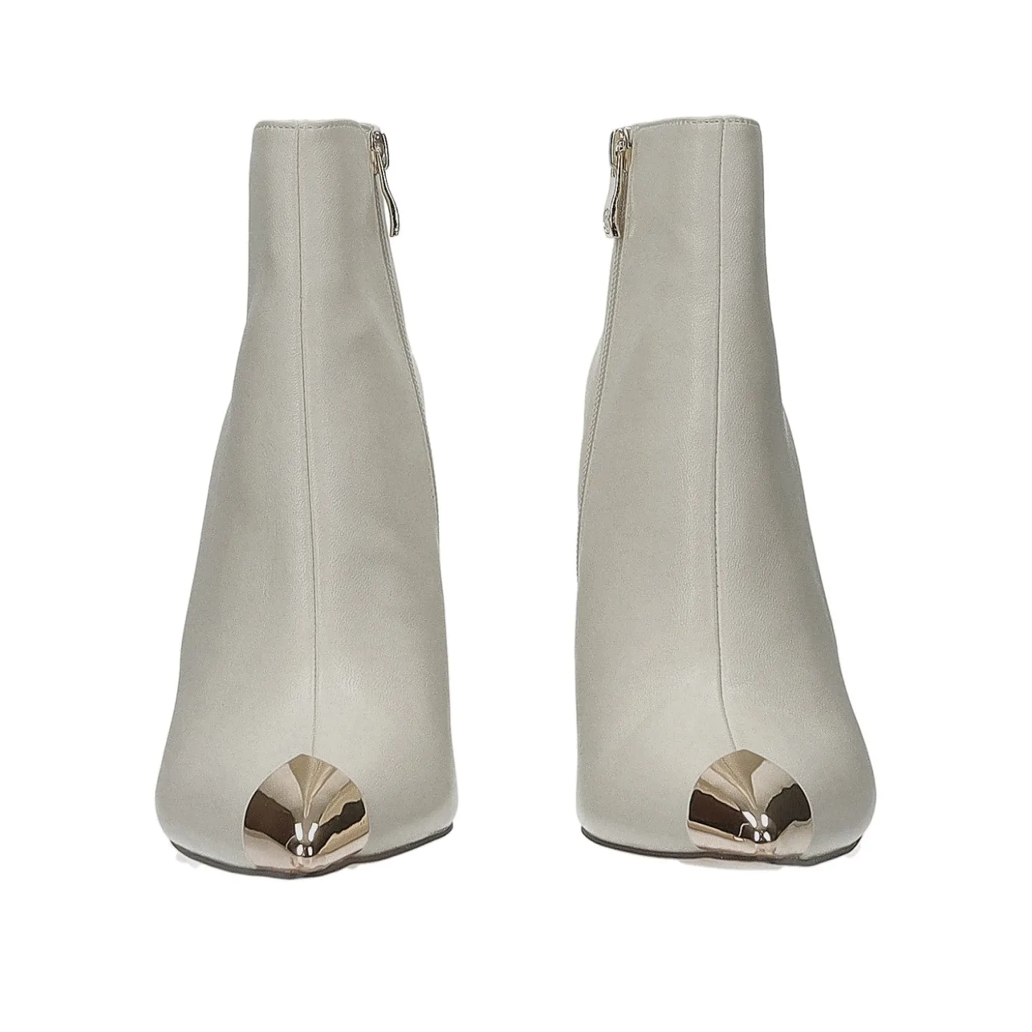 Stivaletti con inserto sulla punta. Tacco alto 10 cm