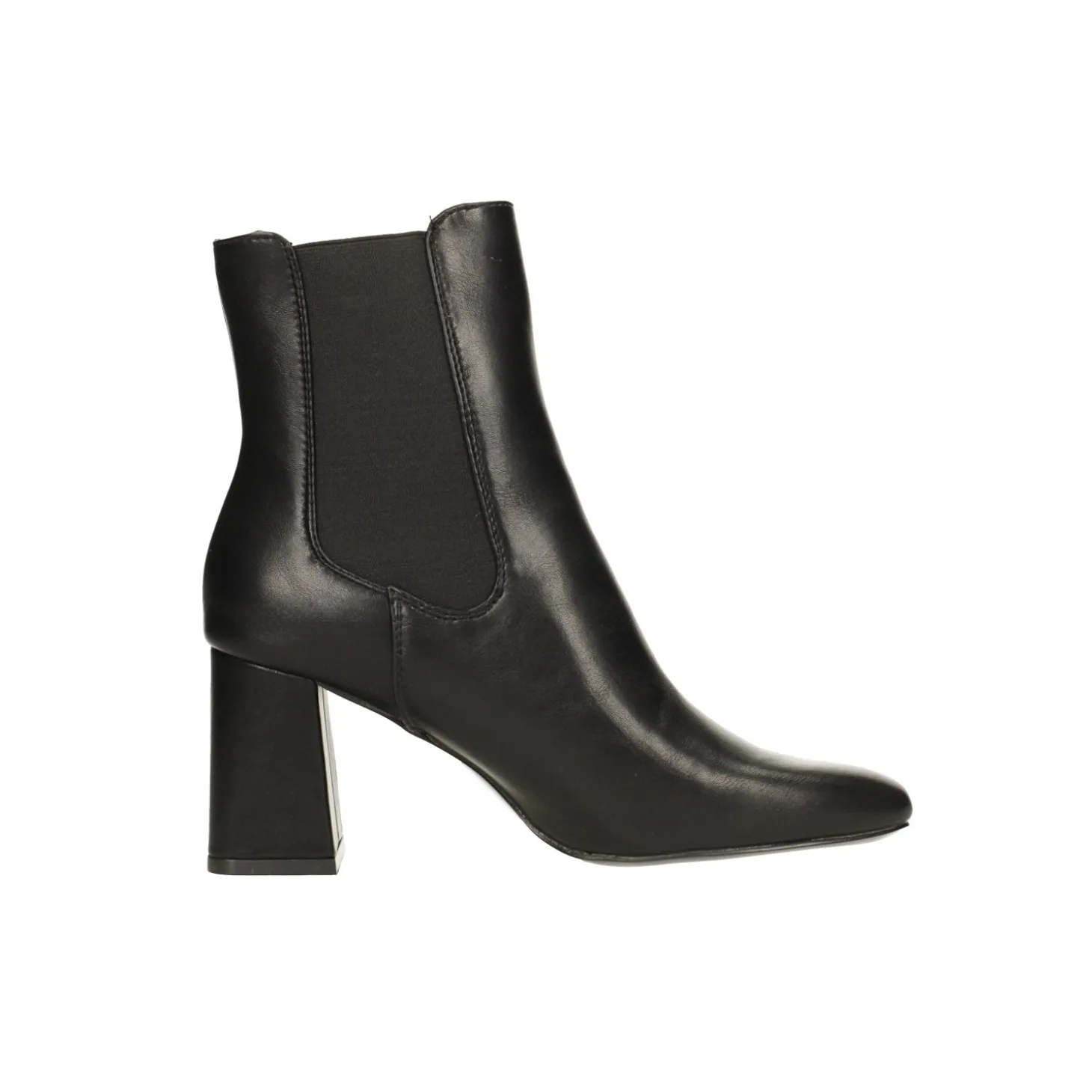 Stivaletti con punta squadrata. Tacco largo alto 8cm