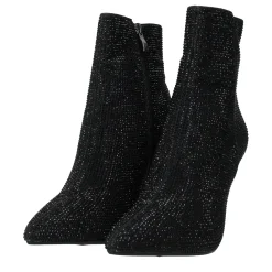 Stivaletti con strass. Tacco alto 9 cm