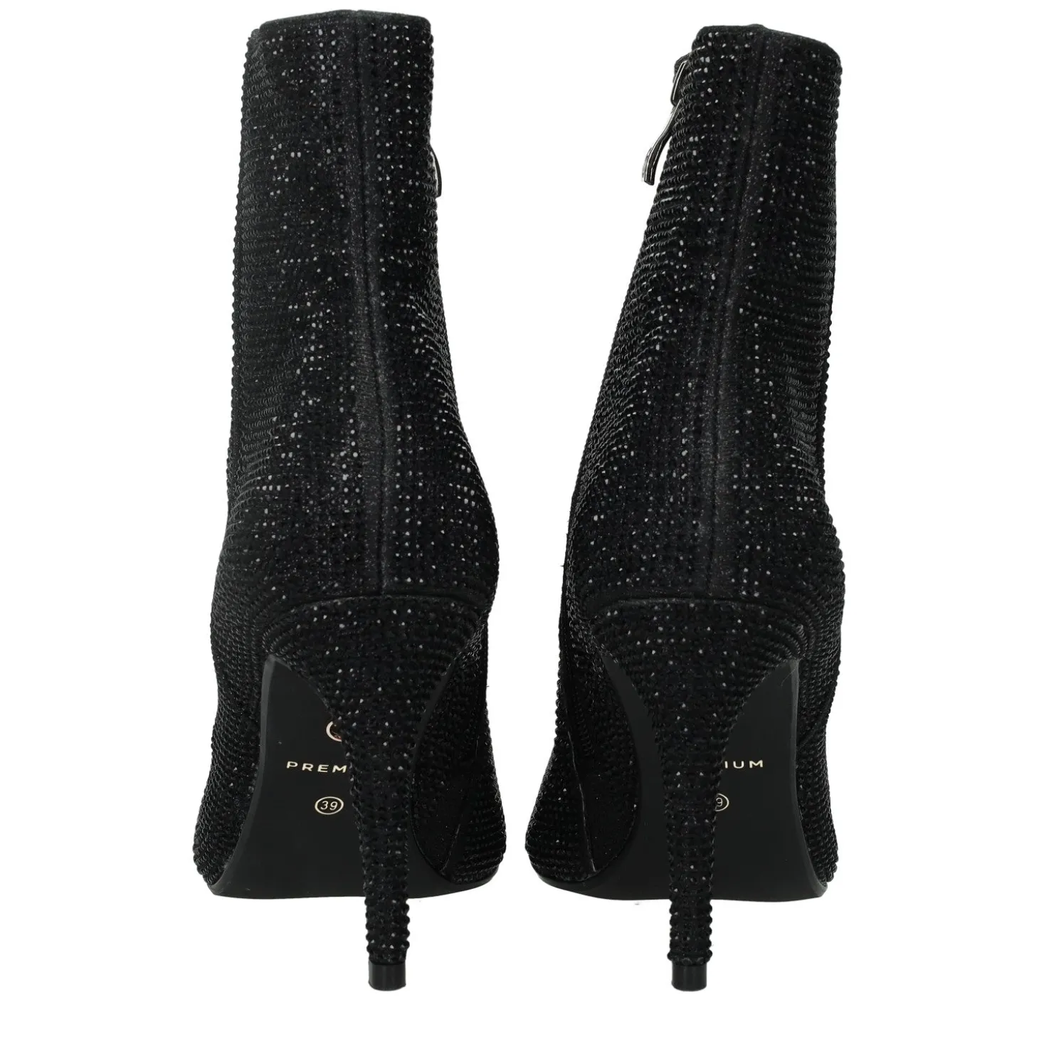 Stivaletti con strass. Tacco alto 9 cm