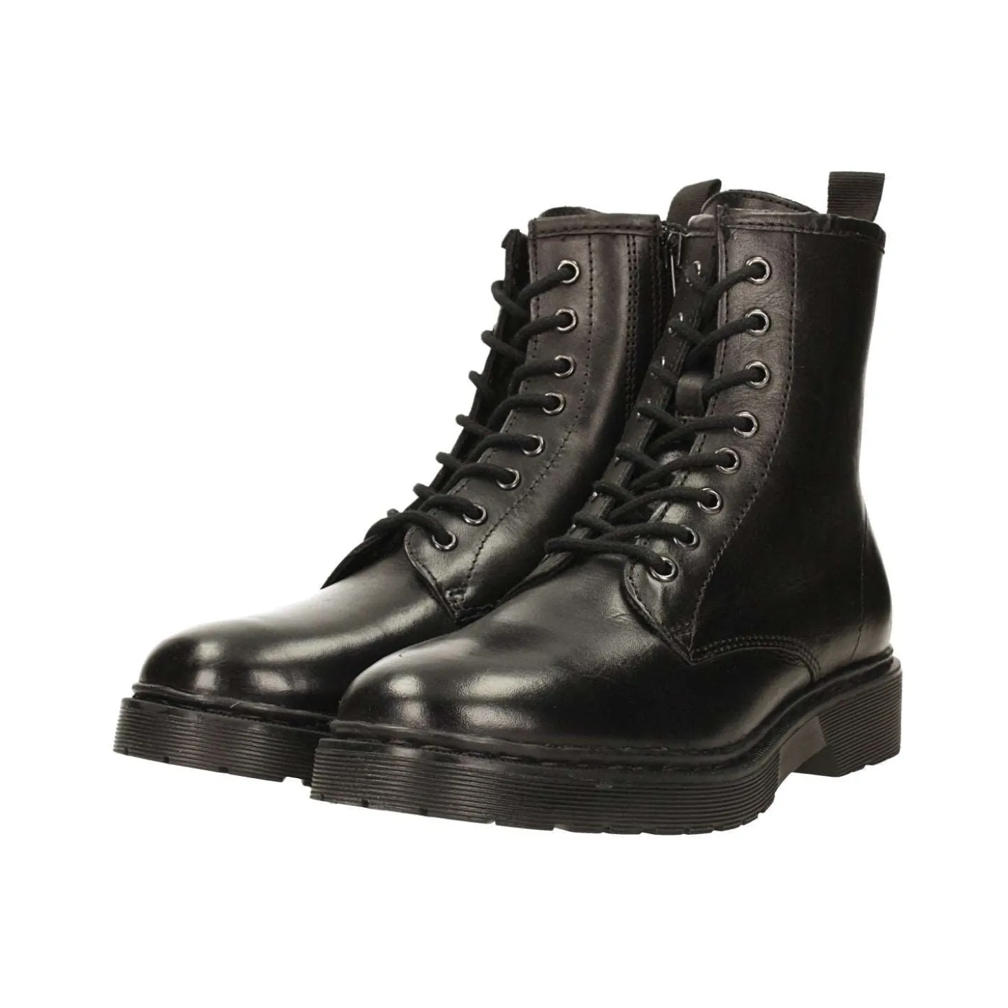 Stivaletti in vera pelle con suola carrarmato