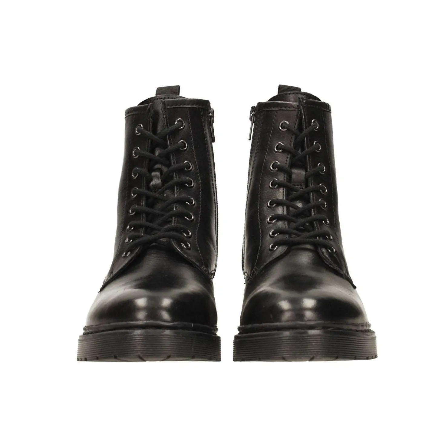 Stivaletti in vera pelle con suola carrarmato