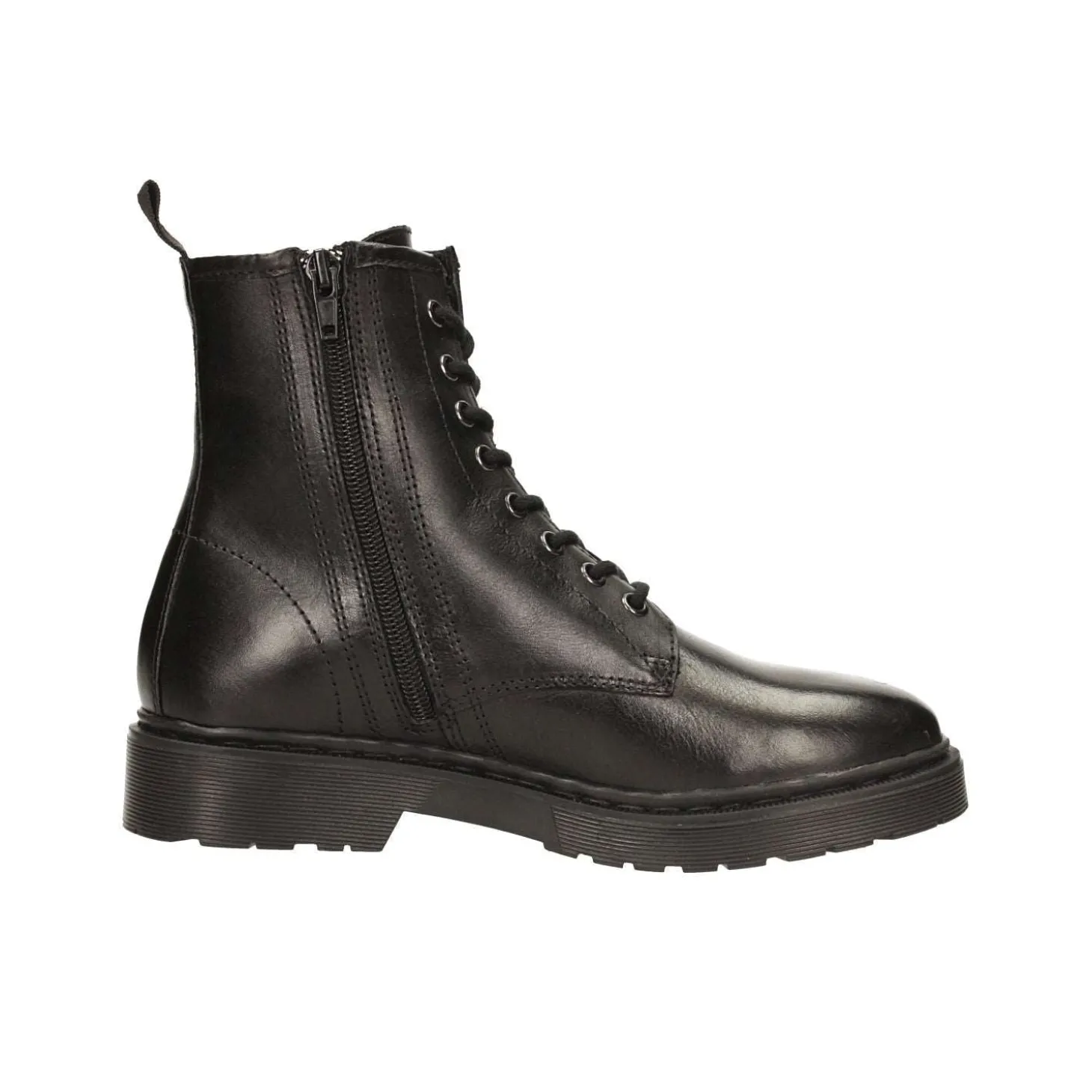 Stivaletti in vera pelle con suola carrarmato