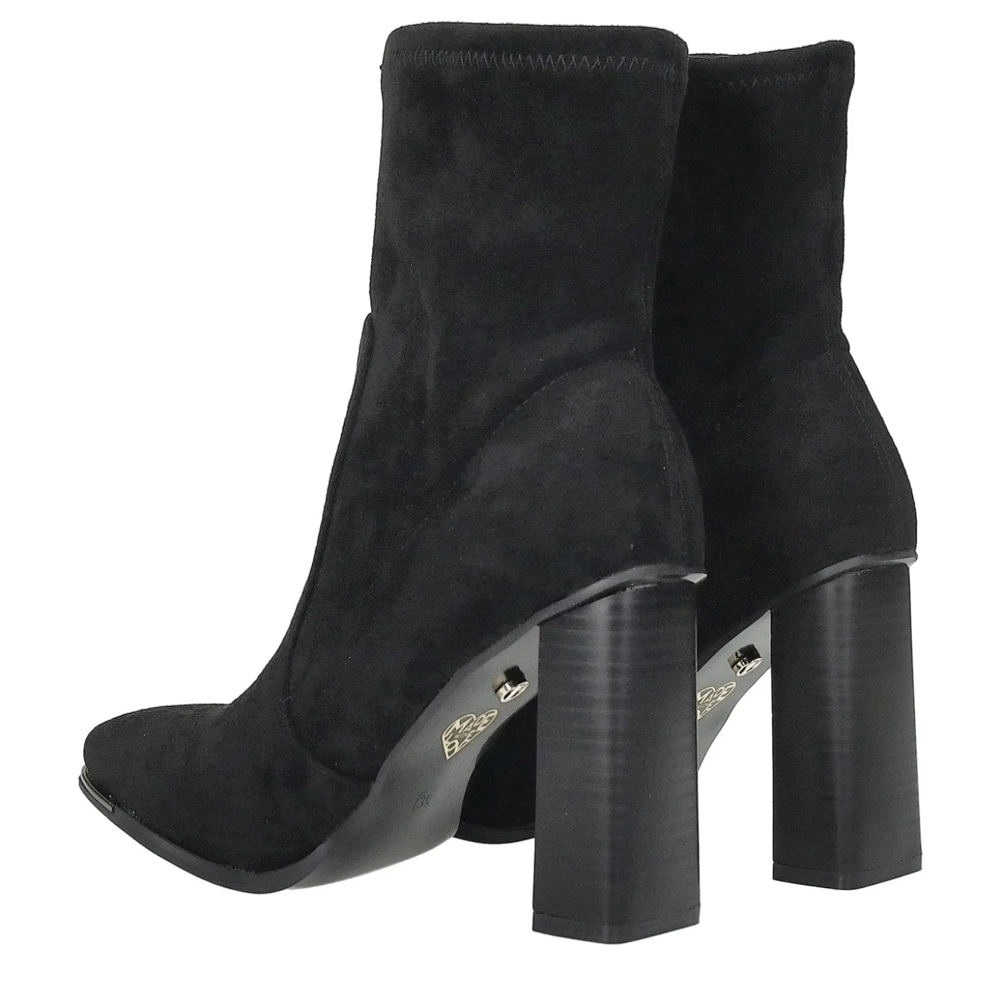 Stivaletti scamosciati.Tacco alto 10cm