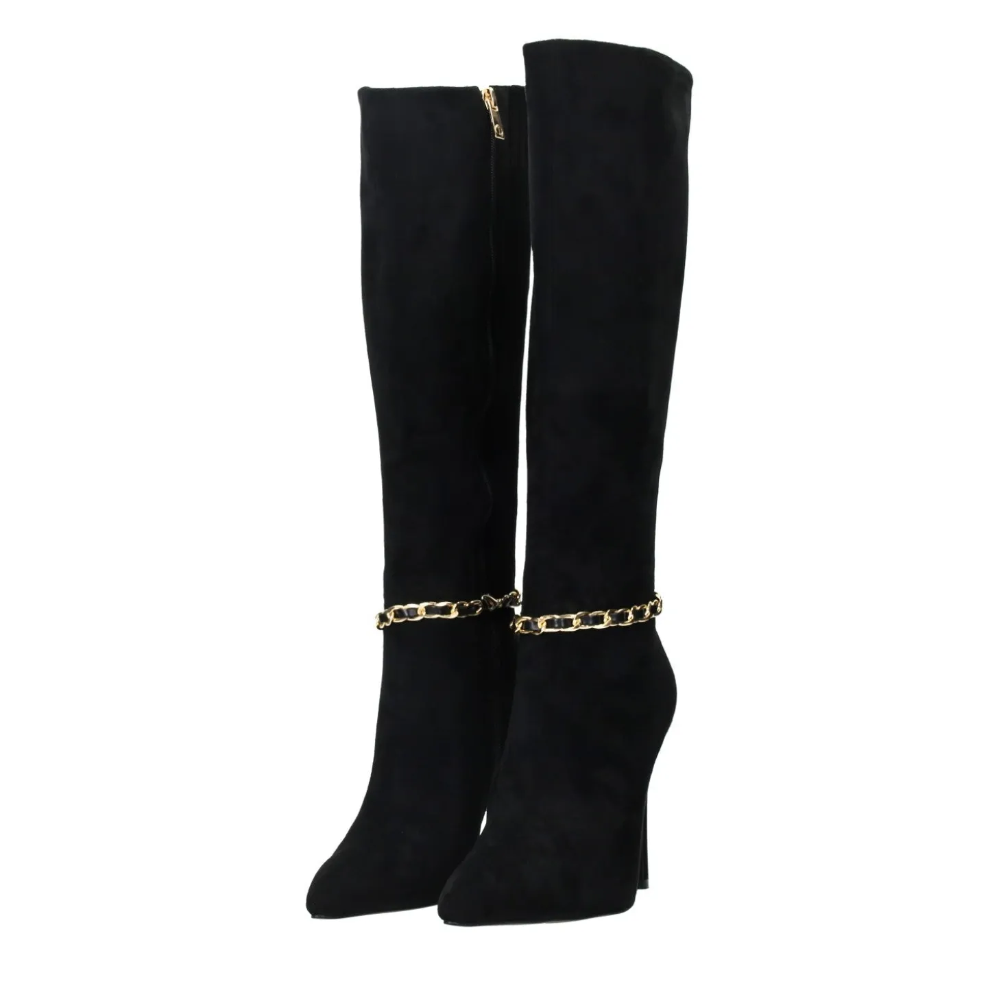 Stivali con catena.Tacco alto 11cm