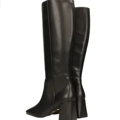 Stivali con punta squadrata e tacco largo alto 6.5cm