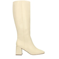 Stivali con punta squadrata e tacco largo alto 6.5cm