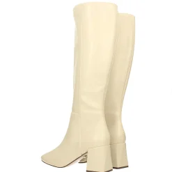 Stivali con punta squadrata e tacco largo alto 6.5cm