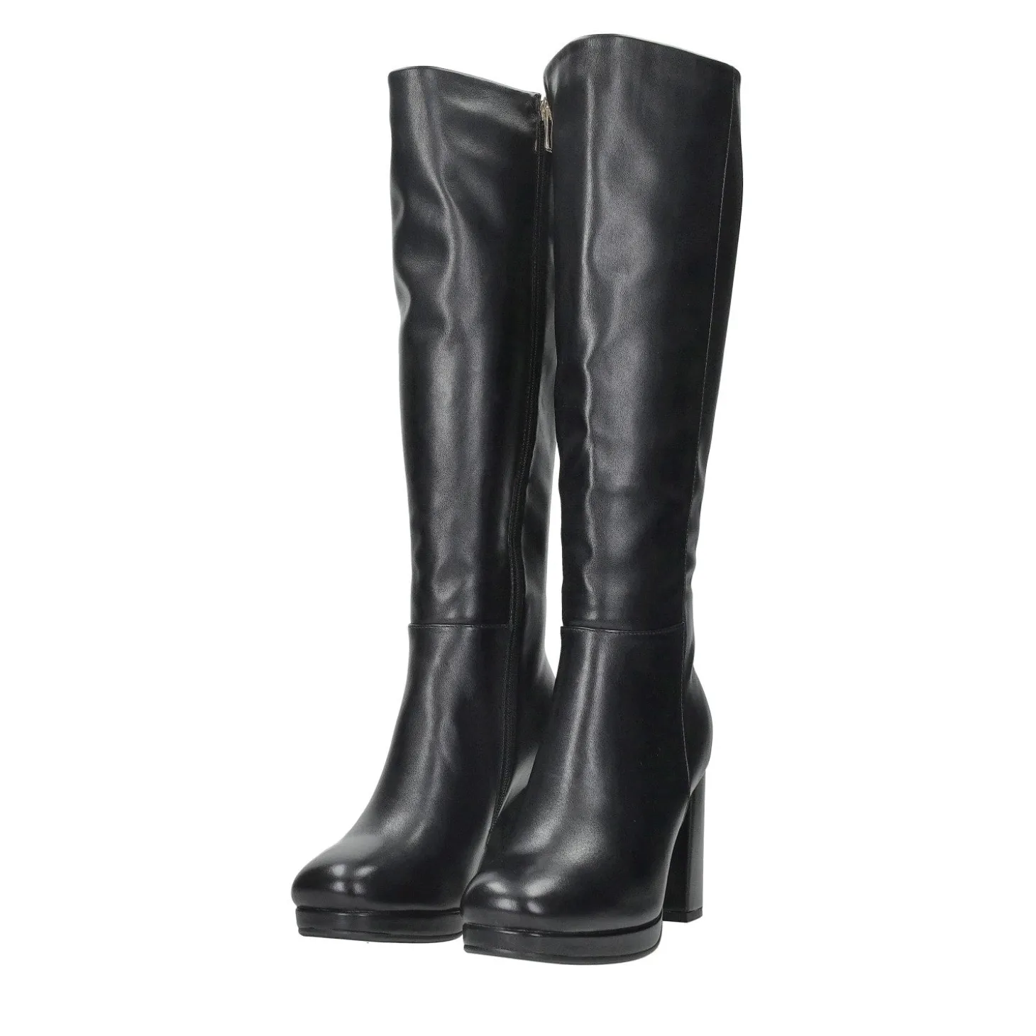 Stivali con tacco chunky. Tacco alto 7cm