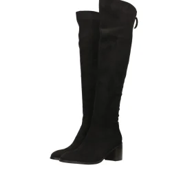 Stivali in microfibra. Tacco largo alto 6cm