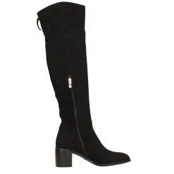 Stivali in microfibra. Tacco largo alto 6cm