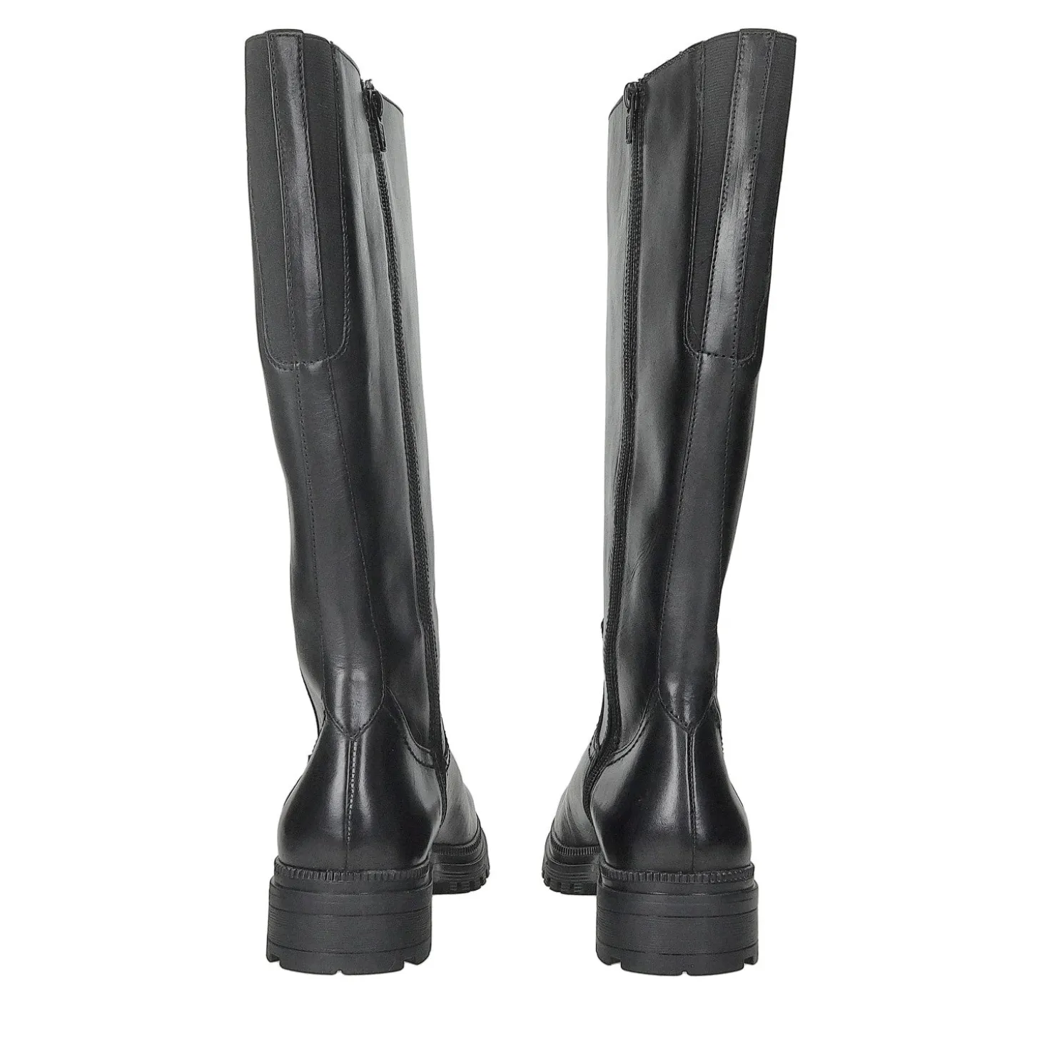 Stivali in vera pelle.Fondo alto 6cm