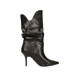 Stivali morbidi avorio. Tacco a spillo alto 9cm