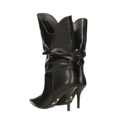 Stivali morbidi avorio. Tacco a spillo alto 9cm