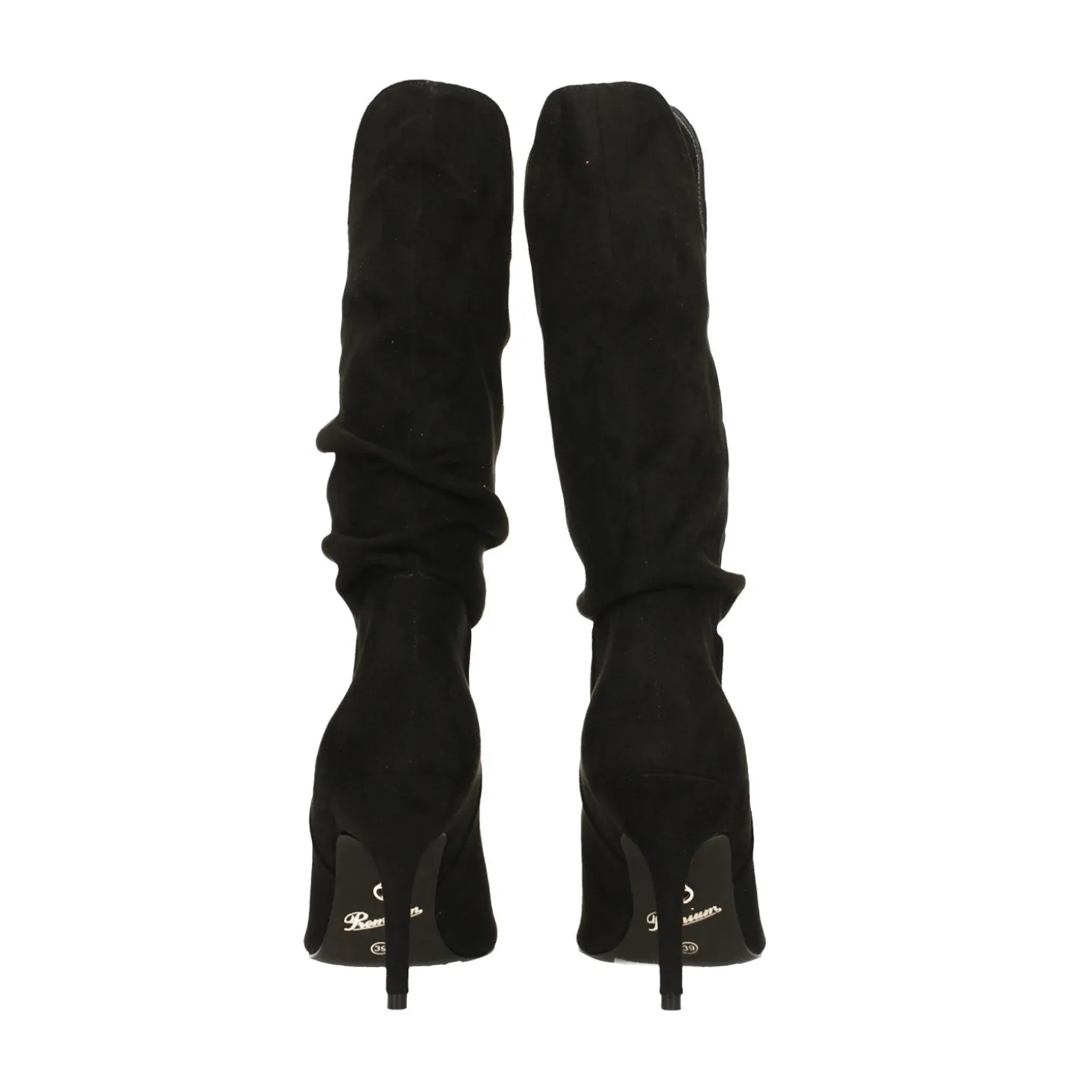 Stivali morbidi in microfibra. Tacco a spillo alto 9cm