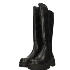 Stivali platform con suola in gomma. Tacco alto 5cm