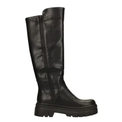 Stivali platform con suola in gomma. Tacco alto 5cm