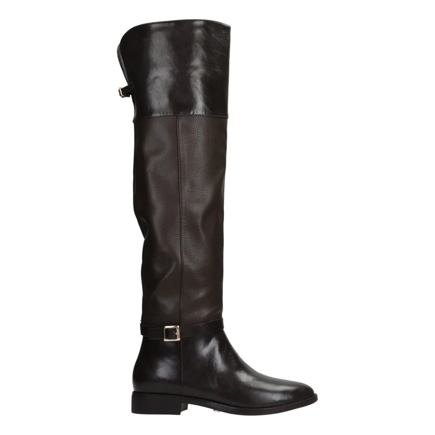 Stivali sopra al ginocchio.Tacco alto 3cm