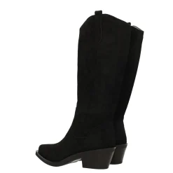 Stivali texani scamosciati con tacco alto 6cm