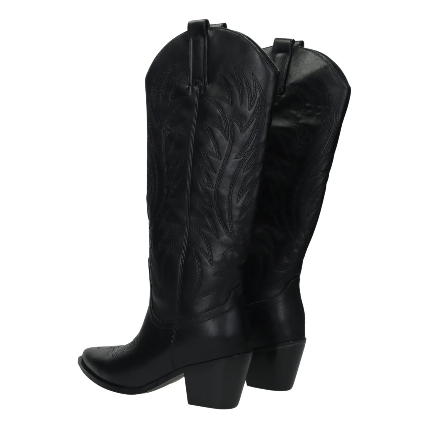 Texani neri. Tacco alto 7cm